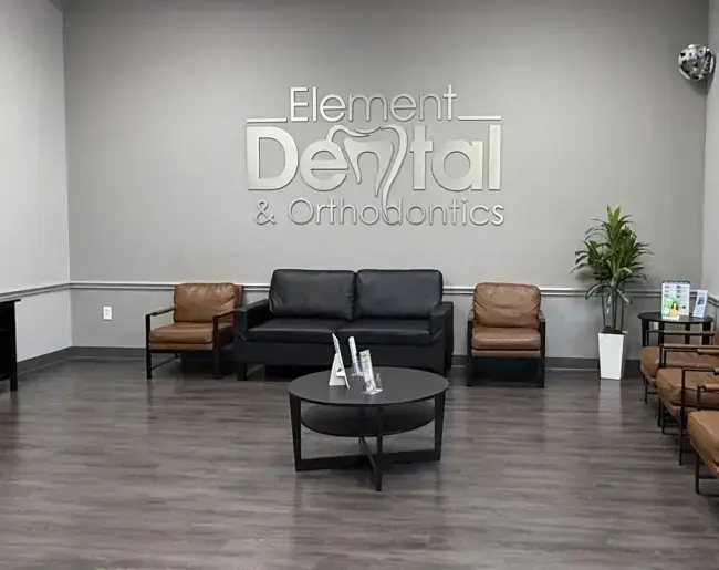 Element Dental & Orthodontics logo.